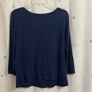 Vineyard Vines Ballet neck 3/4 sleeve navy Top